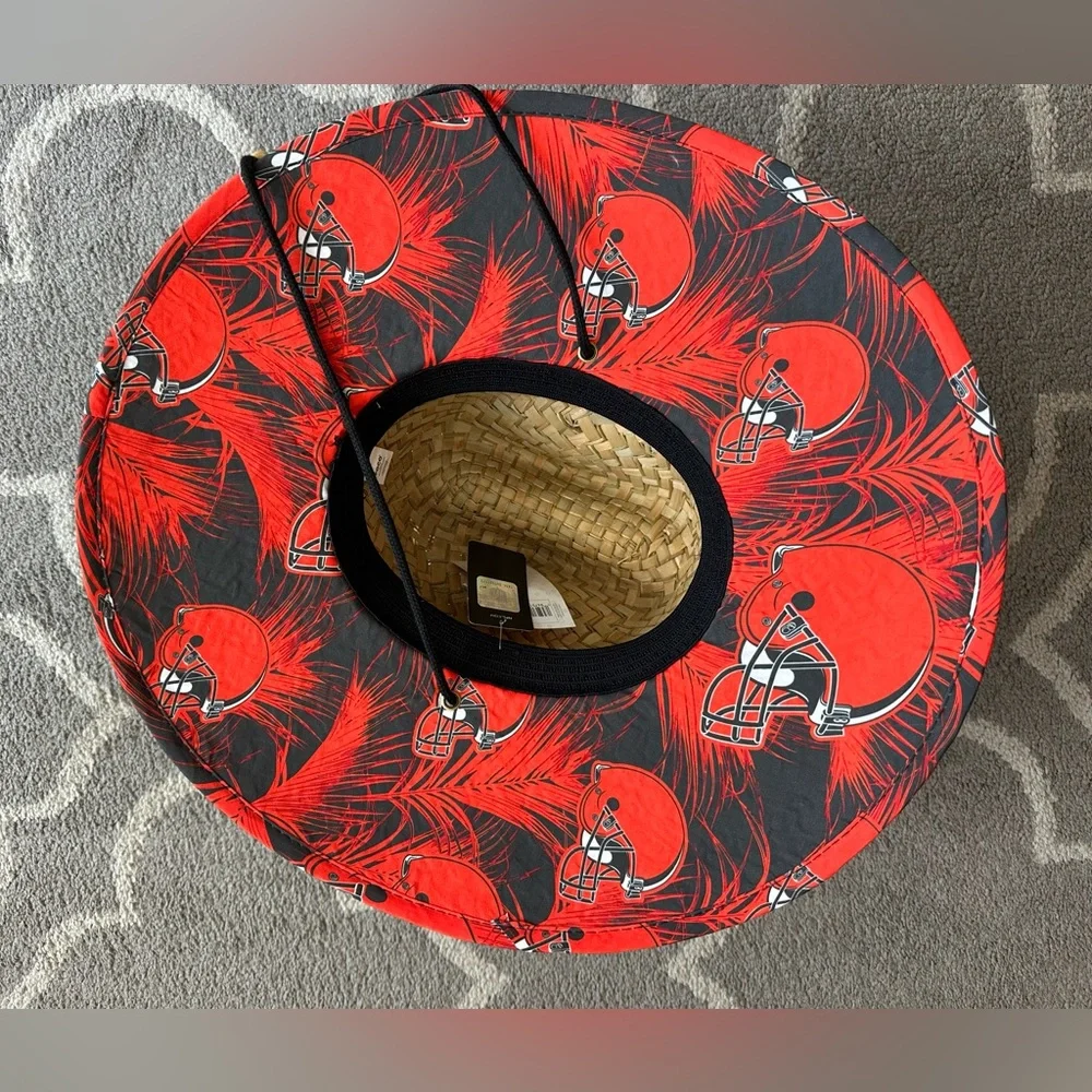 FOCO Cleveland Browns Floral Straw Hat NEW - Picture 6 of 7